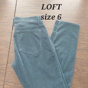 *donated * LOFT Blue Corduroy size 6